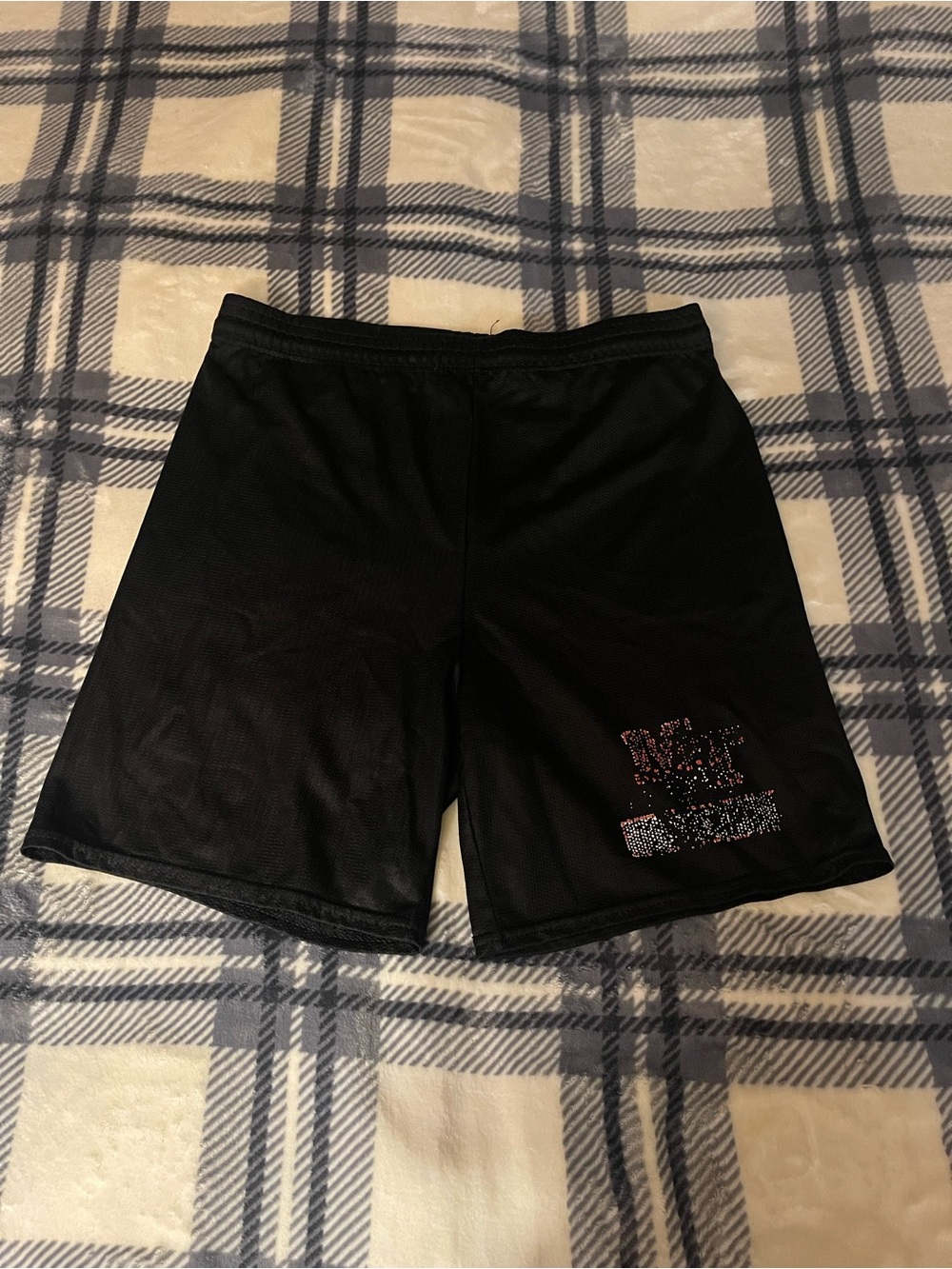 Black Athletic Shorts - Lightweight Performance Y2K